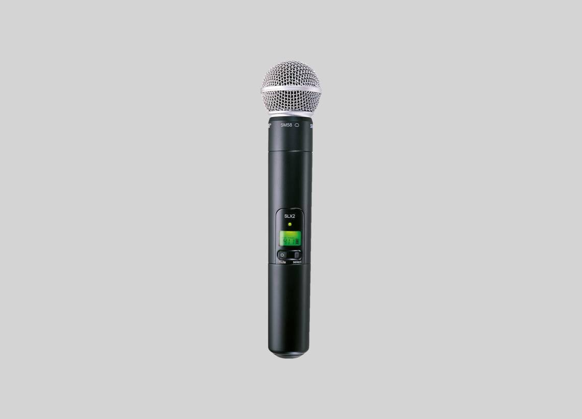 SHURE SLX24/SM58 System with SLX2/SM58 Handheld Transmitter, SM58